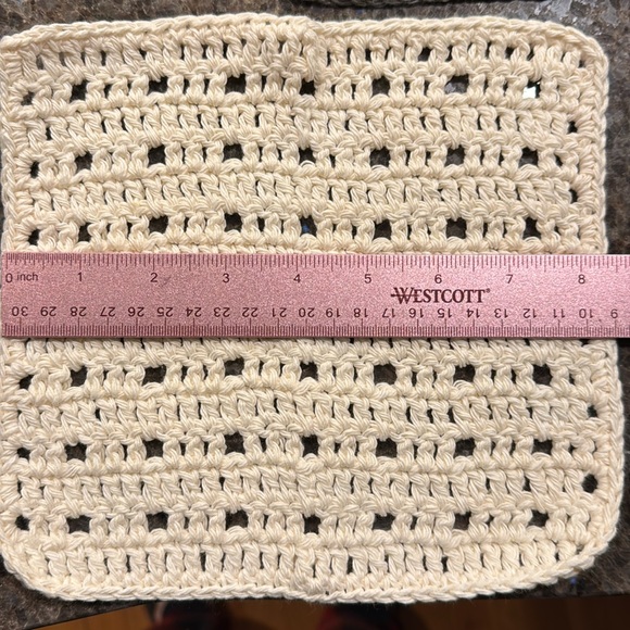 7 Cotton Crocheted Washcloths Dish Cloths - Handmade by me! 100% Cotton - Picture 2 of 3